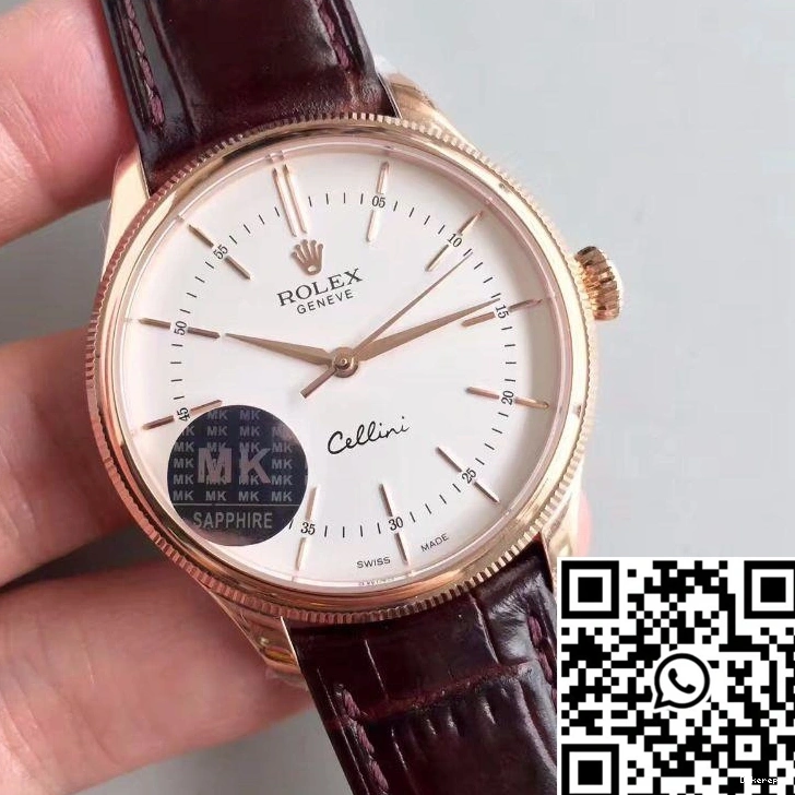 V4 Dial Cellini MKS 50505 Factory White Rolex 0206